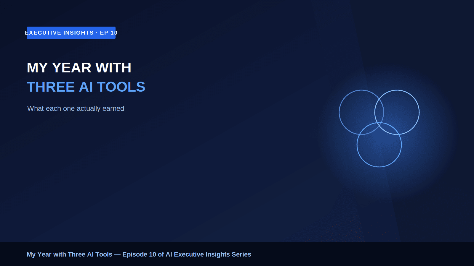My Year with Three AI Tools: What Each One Actually Earned
